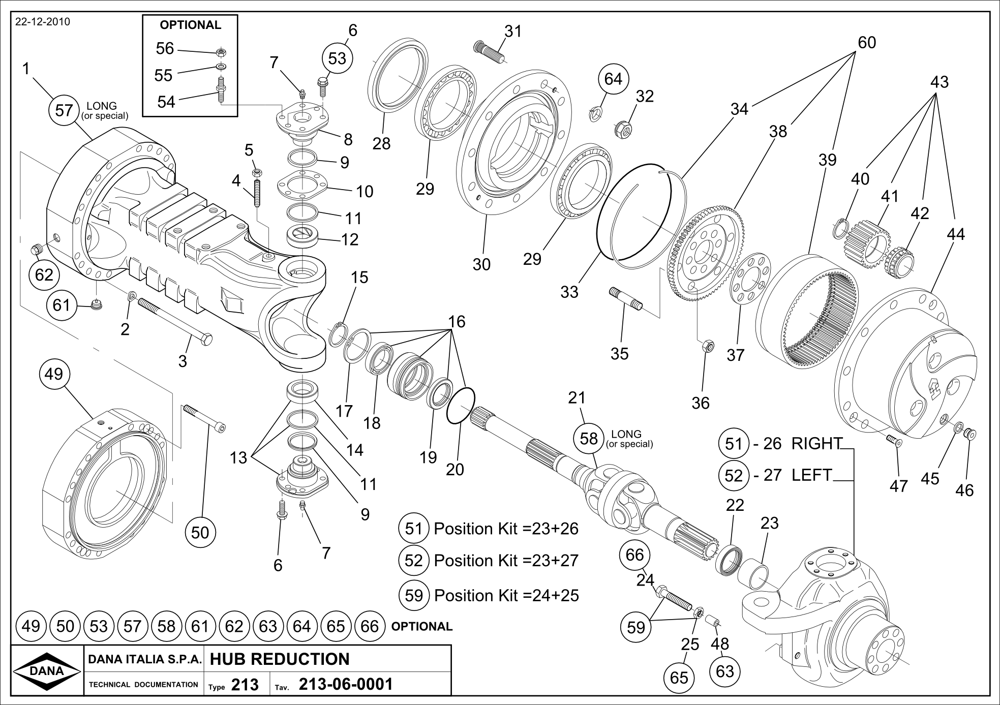 Spicer 213/108 Complete Assembly